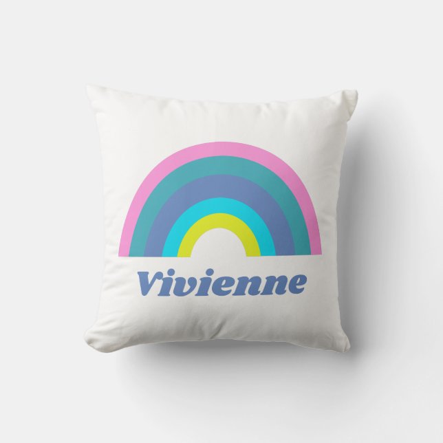 Cute en Colorful Geometric Rainbow, speciaal geper Kussen (Voorkant)