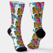 Cute en Colorful Goat Socks Sokken (Gebogen)