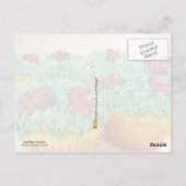 Cute en colorful ladybug cupcakes briefkaart (Achterkant)