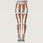 Cute en Colorful Llama-Leggings Leggings (Voorkant)