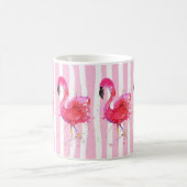 Cute en Colorful Pink Flamingo Mok (Center)