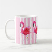 Cute en Colorful Pink Flamingo Mok (Links)