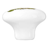 Cute en Colorful Zee Turtle Keramische Knop (Zijkant)