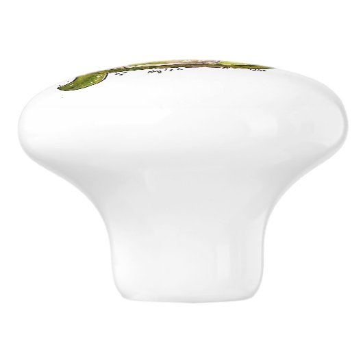 Cute en Colorful Zee Turtle Keramische Knop (Zijkant)