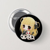Cute en cool ronde button 5,7 cm (Voorkant /achterkant)