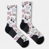 Cute en coole karakter sokontwerpen sokken (Rechts)