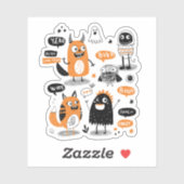 Cute en Creepy Sticker (Vel)