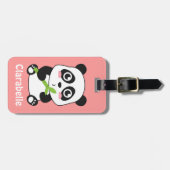 Cute en Cudly Baby Panda Bagagelabel (Voorkant horizontaal)