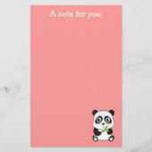 Cute en Cudly Baby Panda Briefpapier (Voorkant)