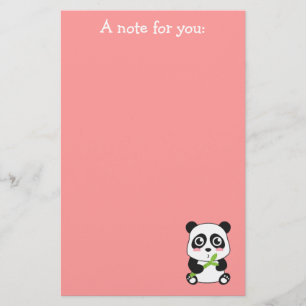 Cute en Cudly Baby Panda Briefpapier