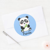 Cute en Cudly Baby Panda Ronde Sticker (Envelop)