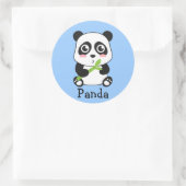 Cute en Cudly Baby Panda Ronde Sticker (Tas)