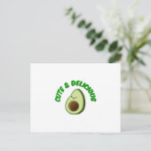 Cute en Delicious Avocado Briefkaart (Staand voorkant)