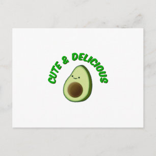 Cute en Delicious Avocado Briefkaart