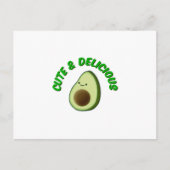 Cute en Delicious Avocado Briefkaart (Voorkant)