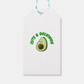 Cute en Delicious Avocado Cadeaulabel (Voorkant)