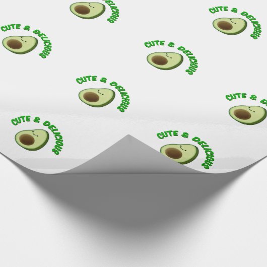 Cute en Delicious Avocado Cadeaupapier (Hoek)