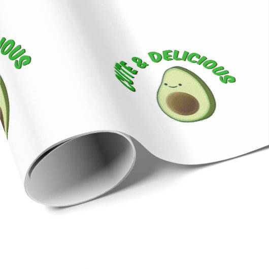 Cute en Delicious Avocado Cadeaupapier (Rol Hoek)