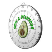 Cute en Delicious Avocado Dartbord (Voorkant Rechts)