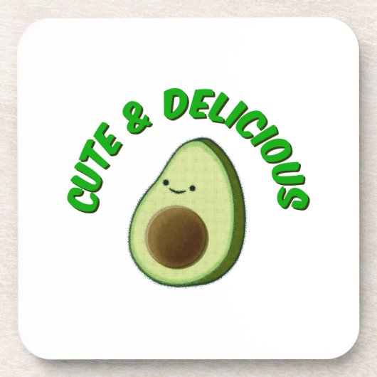 Cute en Delicious Avocado Drankjes Onderzetter (Voorkant)