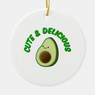 Cute en Delicious Avocado Keramisch Ornament