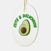 Cute en Delicious Avocado Keramisch Ornament (Links)