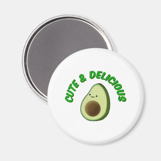 Cute en Delicious Avocado Magneet (Voorkant / Achterkant)