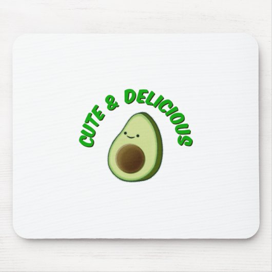 Cute en Delicious Avocado Muismat (Voorkant)