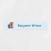 Cute en Eenvoudige Vervoer Aangepaste Naam Kindere Labels (Design 1)