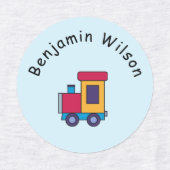 Cute en Eenvoudige Vervoer Aangepaste Naam Kindere Labels (Design 1)
