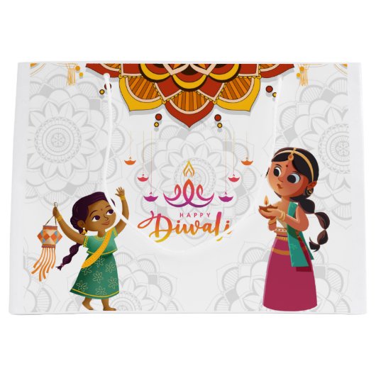 Cute en Elegant Diwali Groot Cadeauzakje (Voorkant)