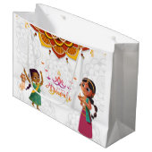 Cute en Elegant Diwali Groot Cadeauzakje (Voorkant Gekanteld)