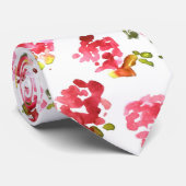 Cute en elegant roze  rozen patroon stropdas (Opgerold)