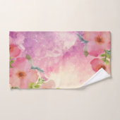 Cute en elegante waterverf floral bad handdoek (Handdoek)