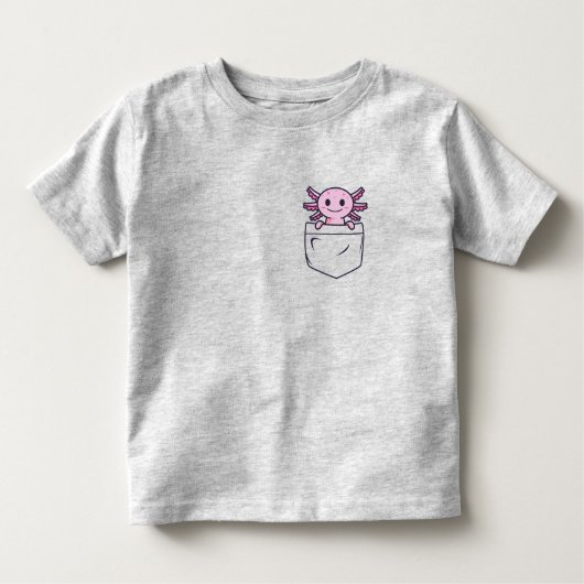 Cute en Funny Axolotl in zak met T-Shirt Classic R (Voorkant)