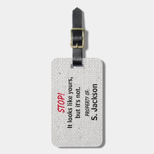 Cute en Funny Bagagelabel (Voorkant verticaal)