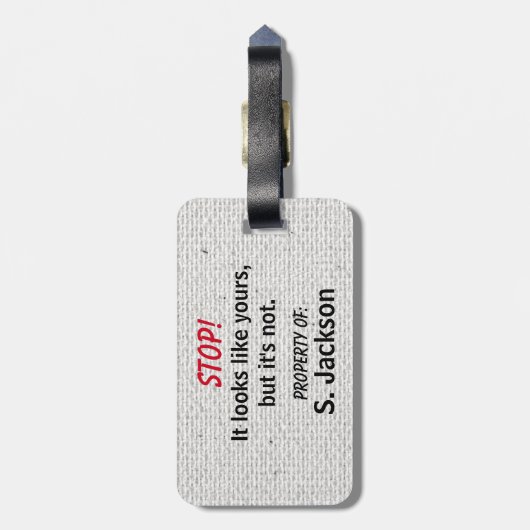 Cute en Funny Bagagelabel (Achterkant verticaal)