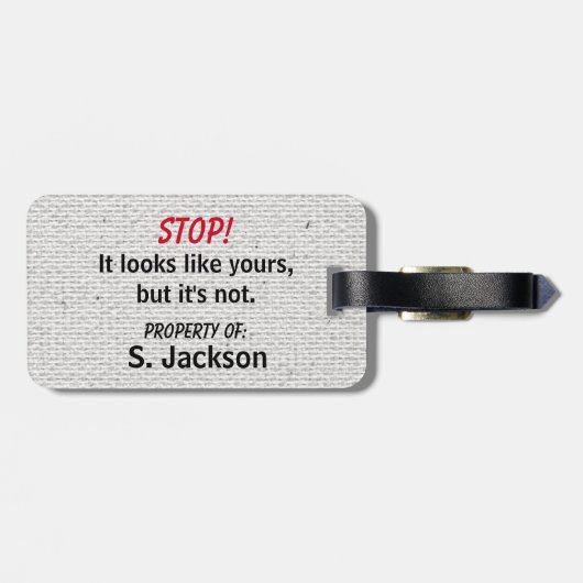 Cute en Funny Bagagelabel (Achterkant horizontaal)