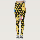 Cute en Funny Emoji Leggings (Voorkant)