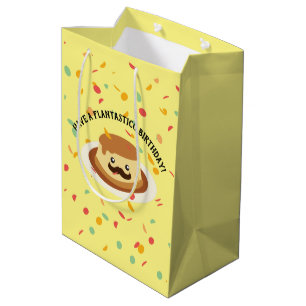 Cute en Funny hebben een Flantastico Birthday Flan Medium Cadeauzakje