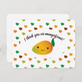 Cute en grappig denk ik dat je een machtig Mango b Feestdagenkaart (Voorkant / Achterkant)