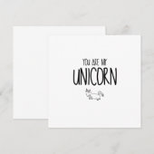 Cute en grappig Je bent mijn eenhoorn (Voorkant / Achterkant)