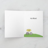 Cute en grappige Dank je wel. Bedankkaart (Binnen)