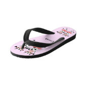Cute en grappige danskoeien kinder teenslippers (Schuin)