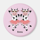 Cute en grappige danskoeien magneet (Voorkant)