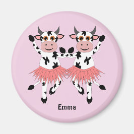 Cute en grappige danskoeien magneet