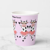 Cute en grappige danskoeien papieren bekers (Achterkant)