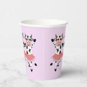 Cute en grappige danskoeien papieren bekers (Rechts)