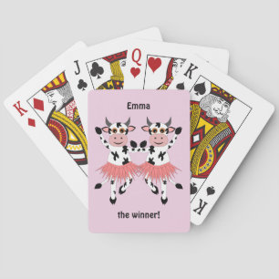 Cute en grappige danskoeien pokerkaarten