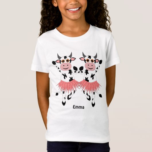 Cute en grappige danskoeien t-shirt (Voorkant)